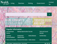 Tablet Screenshot of norfolkcounty.ca